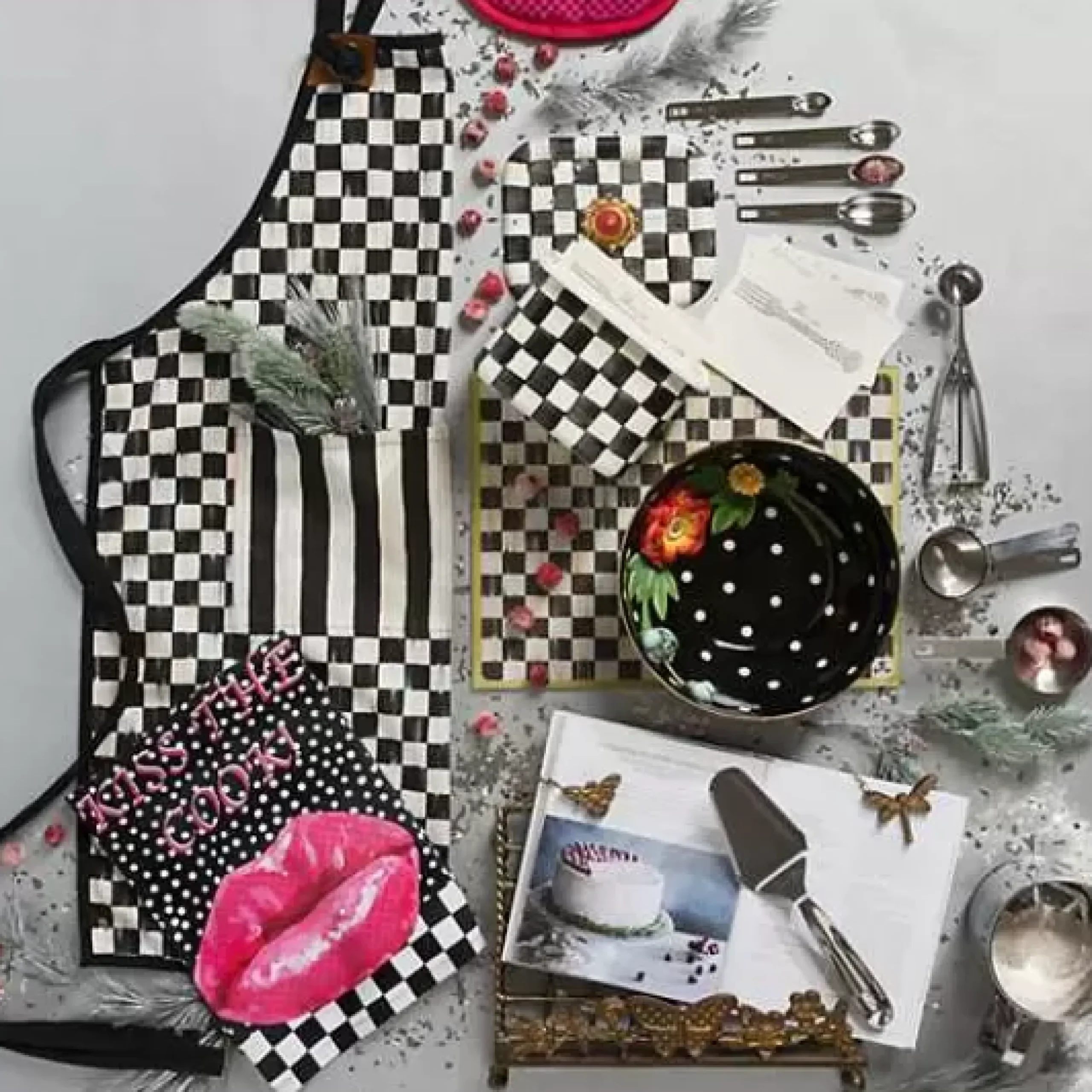MacKenzie-Childs Courtly Check Recipe Box< Kitchen Storage & Organization