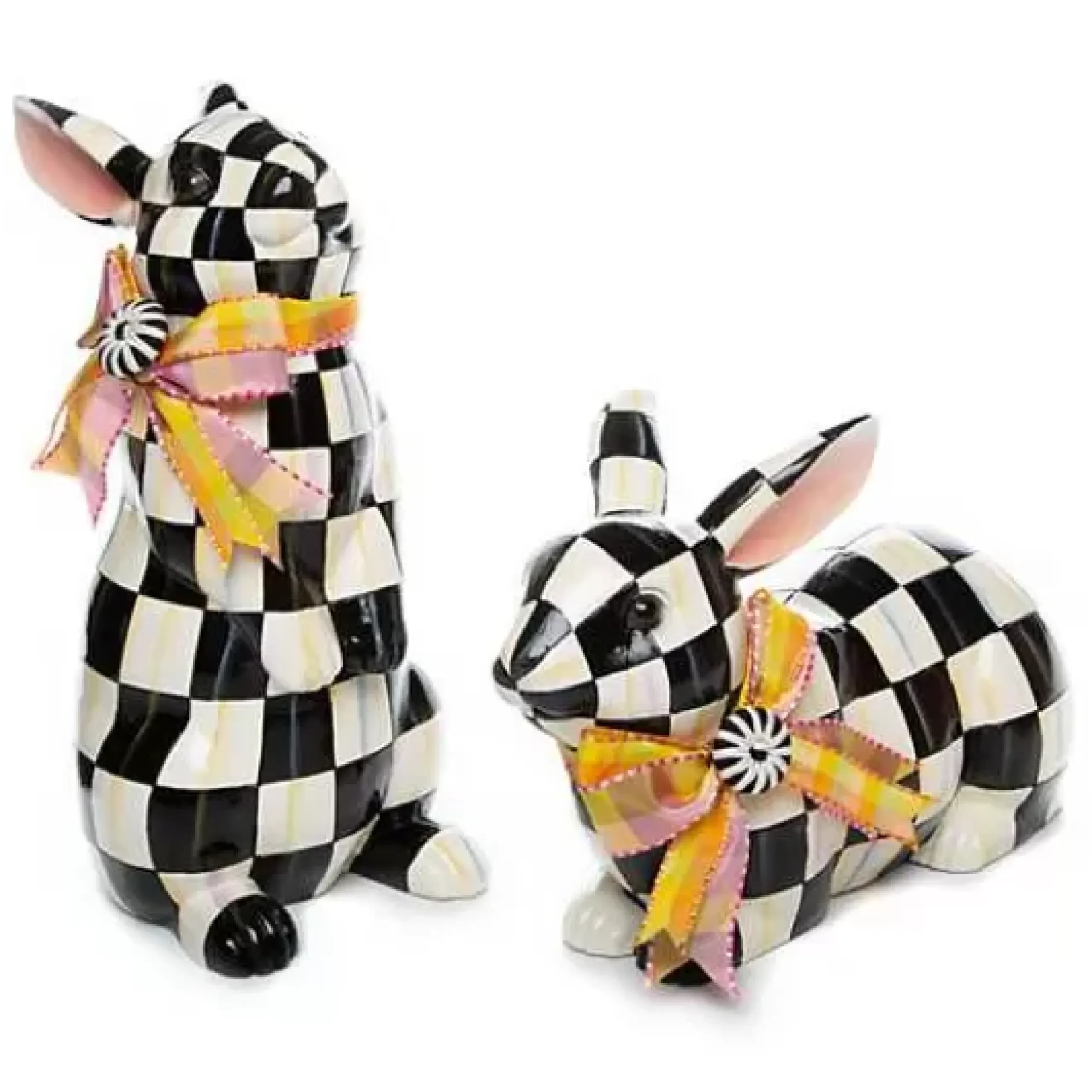 MacKenzie-Childs Courtly Check Resting Bunny< Room Accents