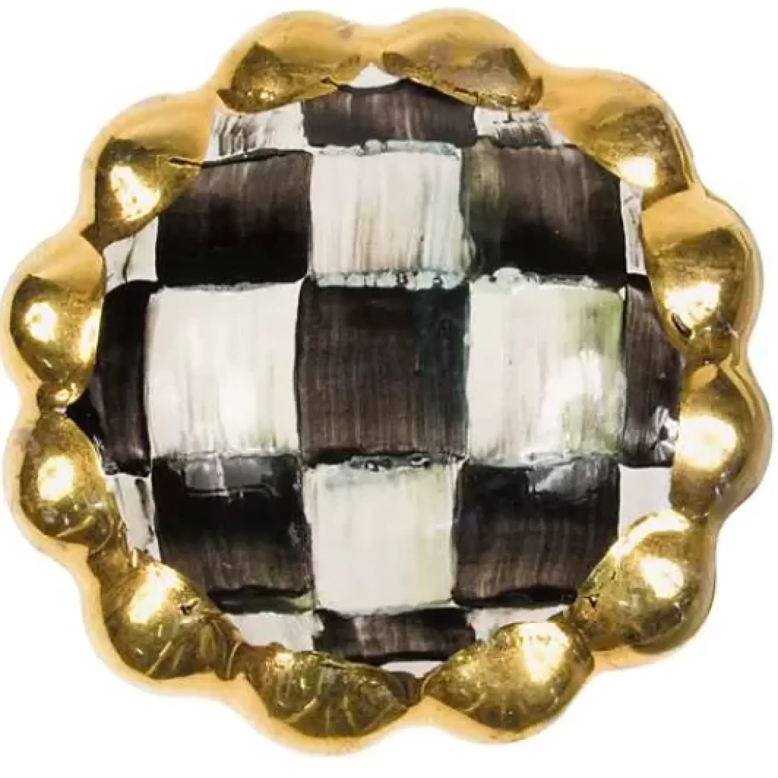 MacKenzie-Childs Courtly Check Round Knob< Finishing Touches|Room Accents