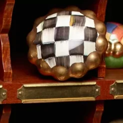 MacKenzie-Childs Courtly Check Round Knob< Finishing Touches|Room Accents