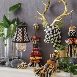 MacKenzie-Childs Courtly Check Round Knob< Finishing Touches|Room Accents