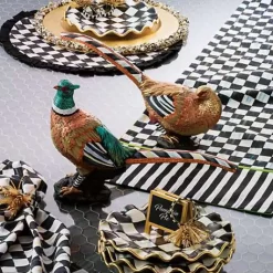 MacKenzie-Childs Courtly Check Round Placemat< Table Accessories|Kitchen & Table Linens