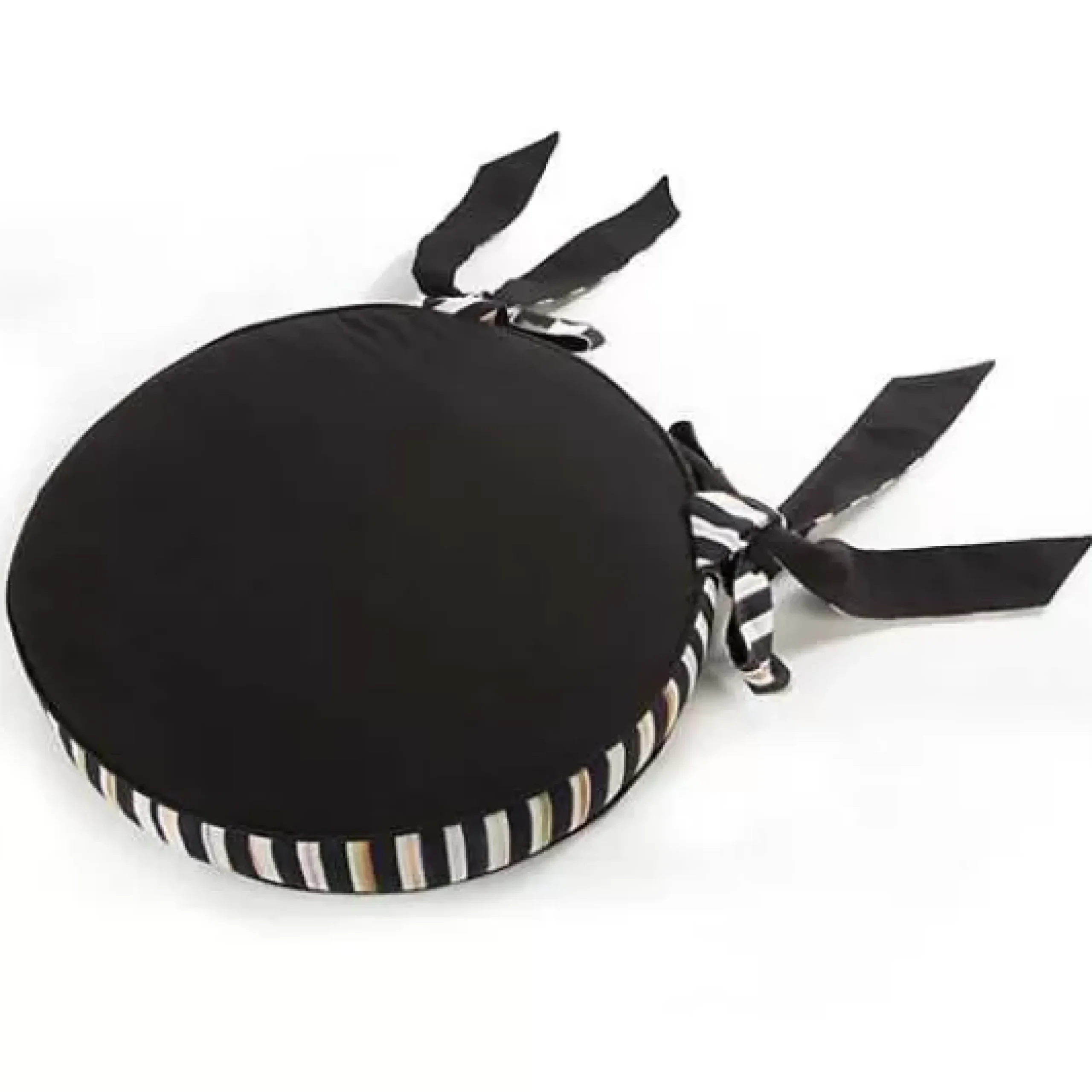 MacKenzie-Childs Courtly Check Round Stool Cushion< Pillows, Throws, & Cushions