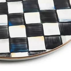 MacKenzie-Childs Courtly Check Round Tray< The Coffee Shop|Fall Entertaining