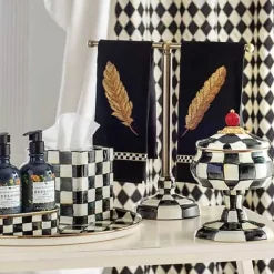 MacKenzie-Childs Courtly Check Round Tray< The Coffee Shop|Fall Entertaining