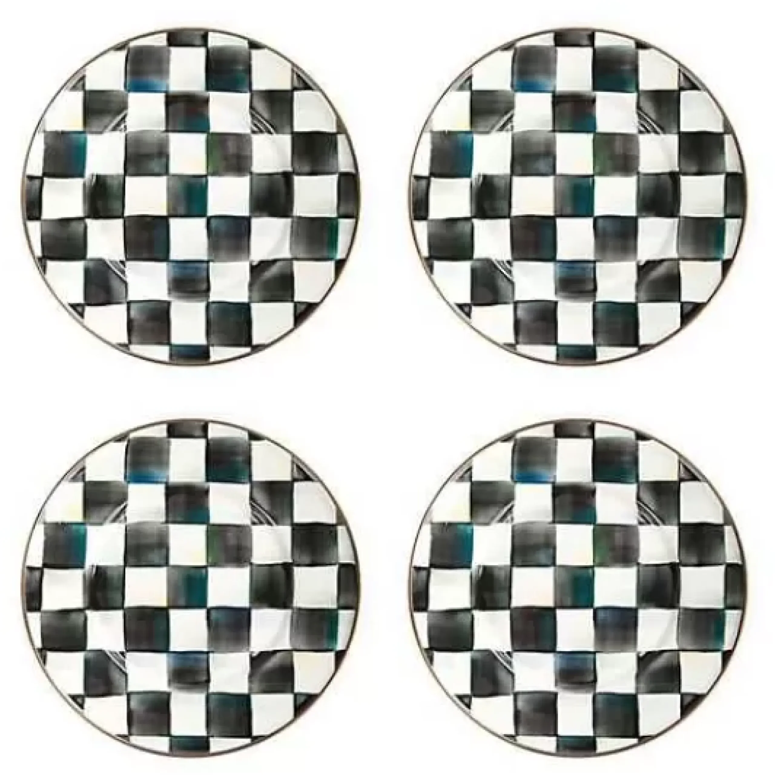 MacKenzie-Childs Courtly Check Salad Plates, Set of 4< Kitchen & Dining Sets|Fall Entertaining