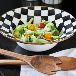MacKenzie-Childs Courtly Check Salad Serving Set< Kitchen Utensils & Tools|Serveware
