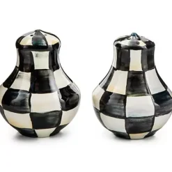 MacKenzie-Childs Courtly Check Salt Pepper Shakers< Fall Entertaining|Table Accessories