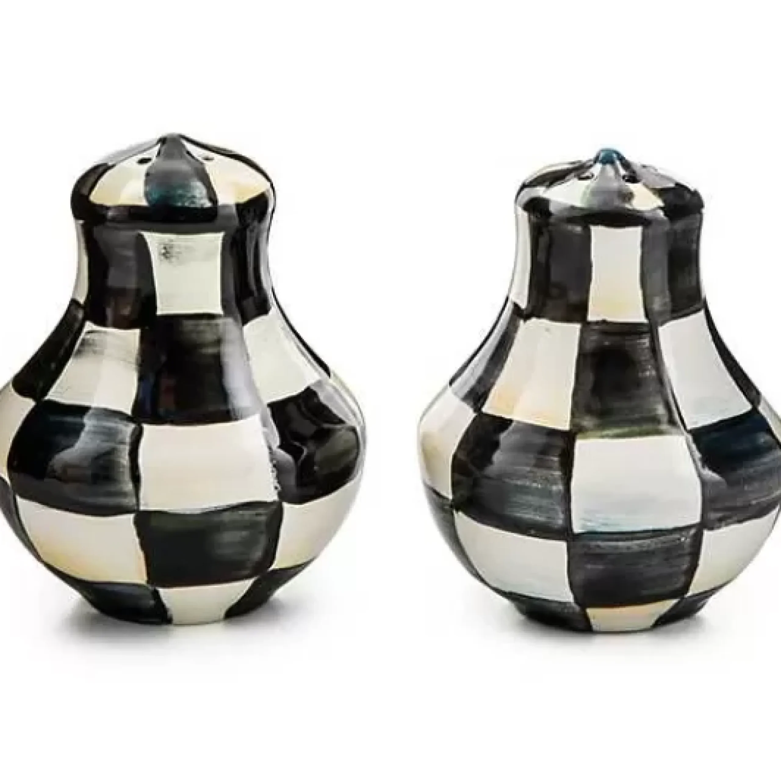 MacKenzie-Childs Courtly Check Salt Pepper Shakers< Fall Entertaining|Table Accessories