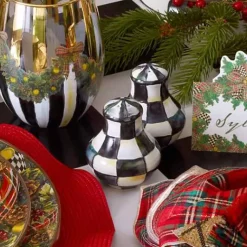 MacKenzie-Childs Courtly Check Salt Pepper Shakers< Fall Entertaining|Table Accessories