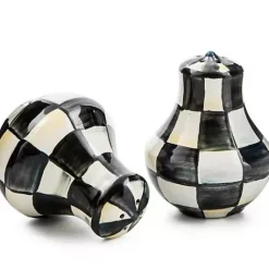 MacKenzie-Childs Courtly Check Salt Pepper Shakers< Fall Entertaining|Table Accessories