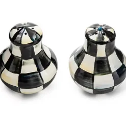MacKenzie-Childs Courtly Check Salt Pepper Shakers< Fall Entertaining|Table Accessories