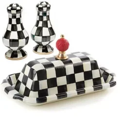 MacKenzie-Childs Courtly Check Service Set< Kitchen & Dining Sets|Serveware
