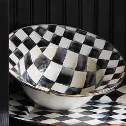 MacKenzie-Childs Courtly Check Serving Bowl< Fall Entertaining|Serveware