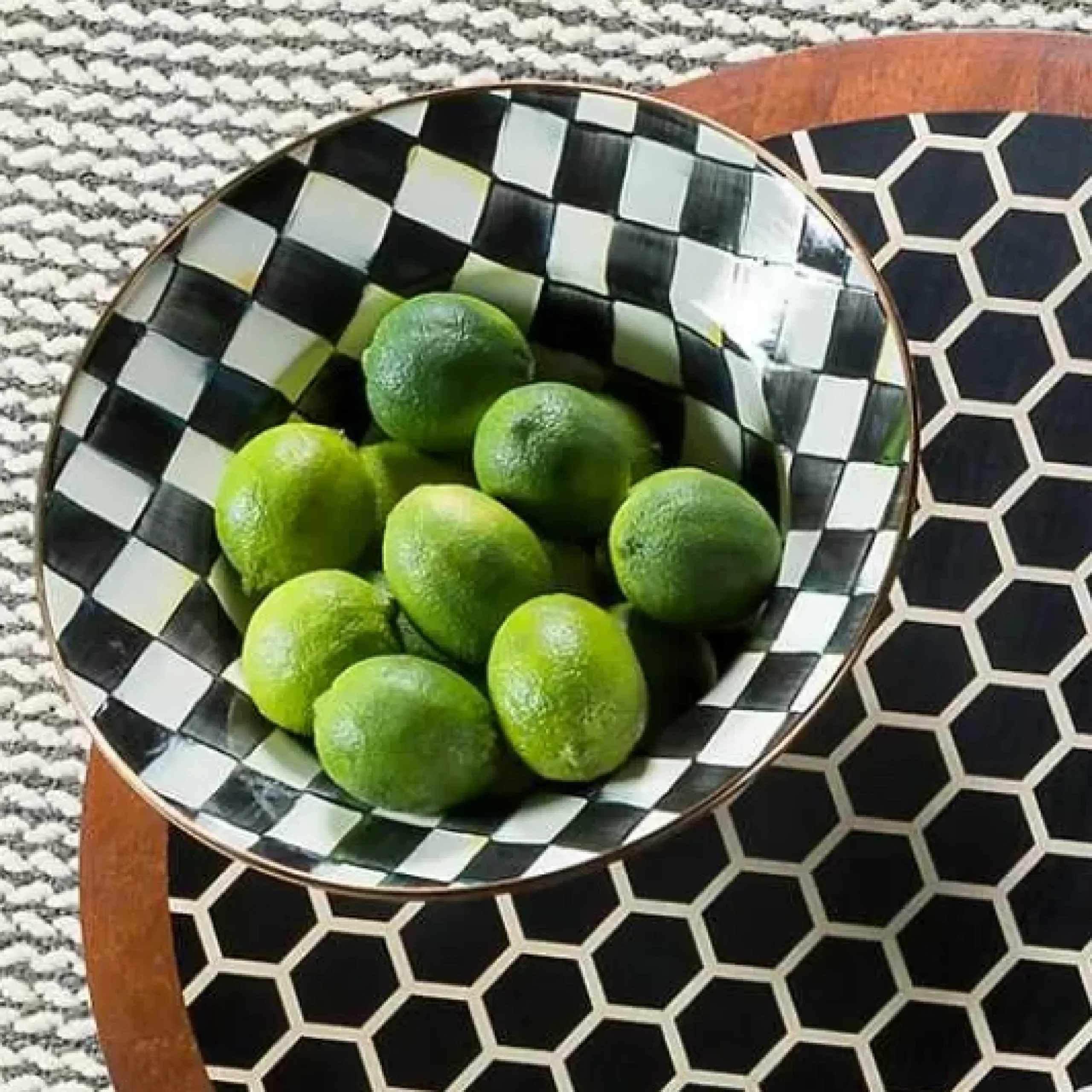 MacKenzie-Childs Courtly Check Serving Bowl< Fall Entertaining|Serveware