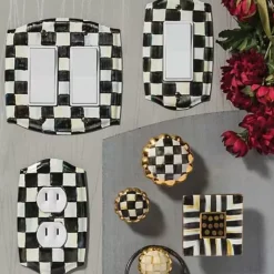 MacKenzie-Childs Courtly Check Single Rocker Switch Plate< Finishing Touches|Room Accents