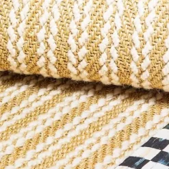 MacKenzie-Childs Courtly Check Sisal Wool Herringbone 8' x 10' Rug< Rugs
