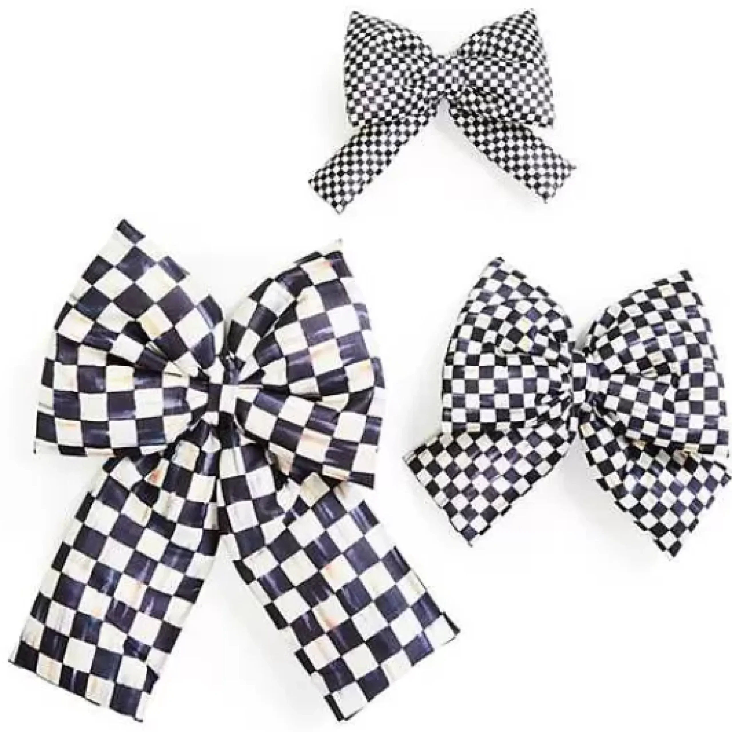 MacKenzie-Childs Courtly Check Small Bow< Finishing Touches|Room Accents