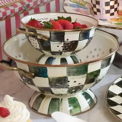 MacKenzie-Childs Courtly Check Small Colander< Kitchen Utensils & Tools