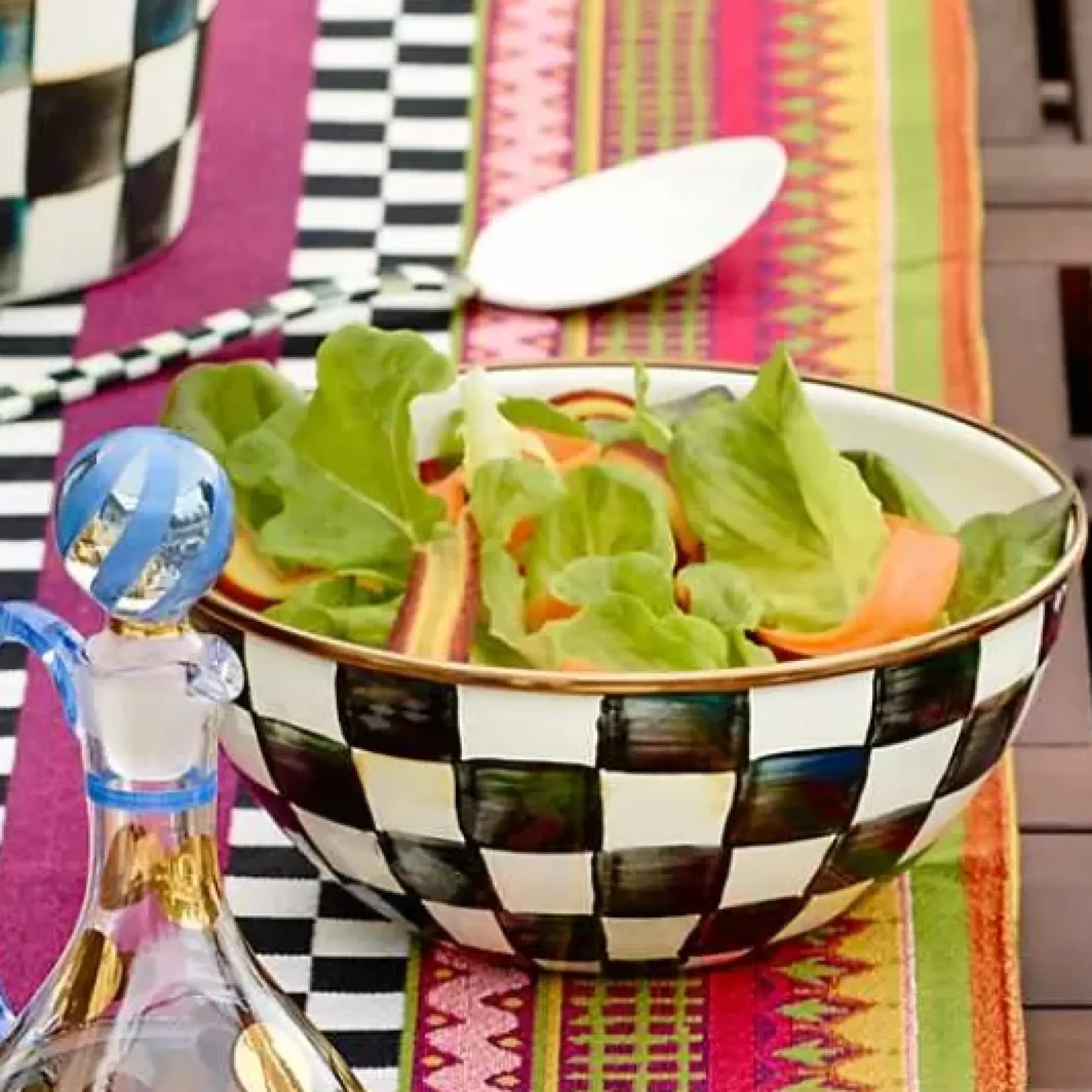 MacKenzie-Childs Courtly Check Small Everyday Bowl< Serveware