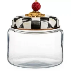 MacKenzie-Childs Courtly Check Small Kitchen Canister< Room Accents