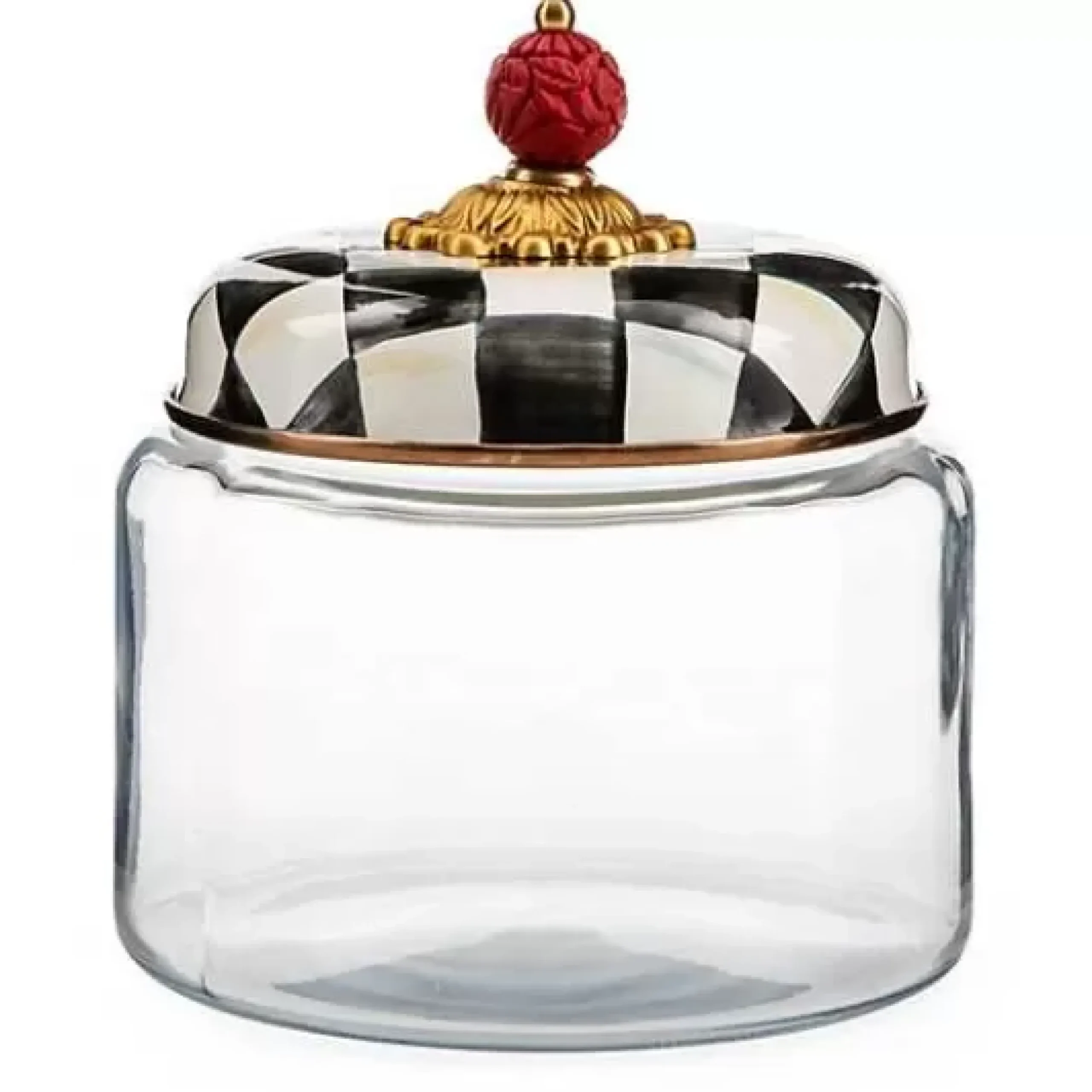 MacKenzie-Childs Courtly Check Small Kitchen Canister< Room Accents