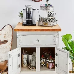MacKenzie-Childs Courtly Check Small Kitchen Canister< Room Accents