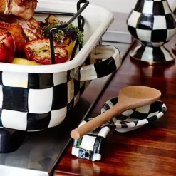 MacKenzie-Childs Courtly Check Spoon Rest< Fall Entertaining|Kitchen Utensils & Tools