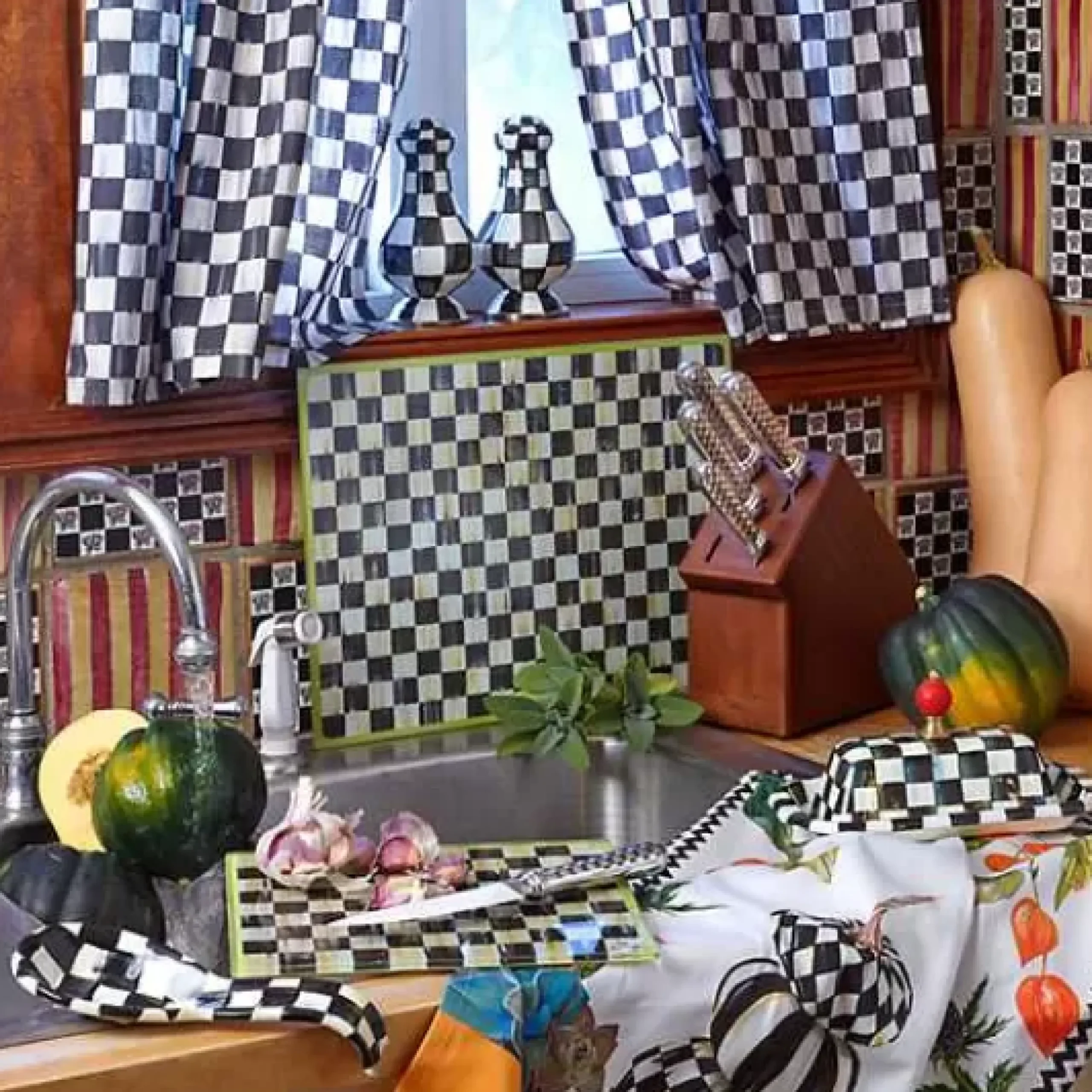 MacKenzie-Childs Courtly Check Spoon Rest< Fall Entertaining|Kitchen Utensils & Tools