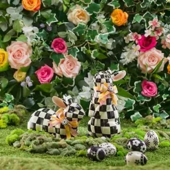 MacKenzie-Childs Courtly Check Standing Bunny< Easter|Spring