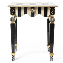 MacKenzie-Childs Courtly Check  Stripe Side Table< Living Room
