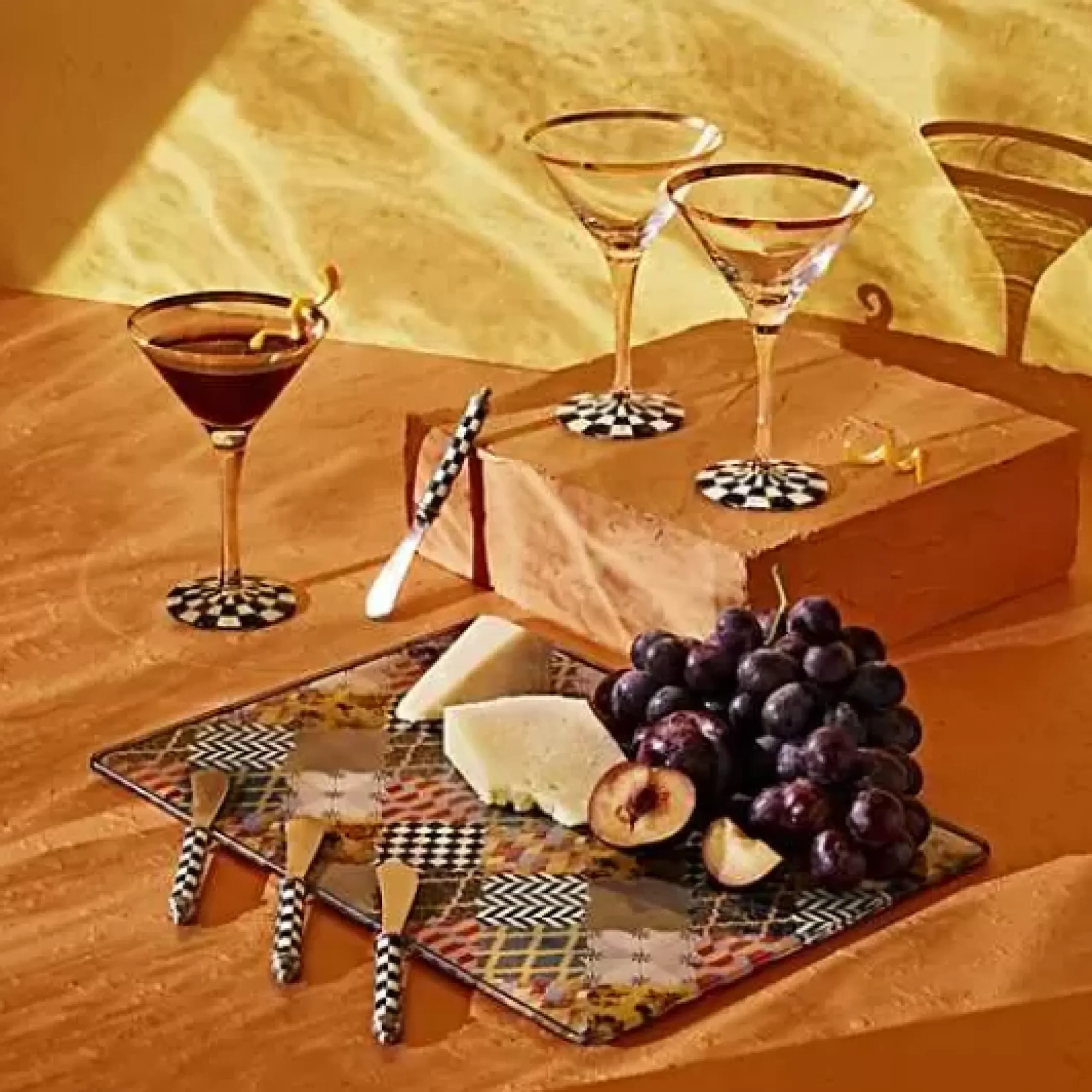 MacKenzie-Childs Courtly Check Supper Club Spreaders< Dinnerware & Flatware|Serveware