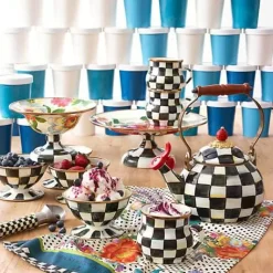 MacKenzie-Childs Courtly Check Supper Club Ice Cream Scoop< Kitchen Utensils & Tools|Serveware