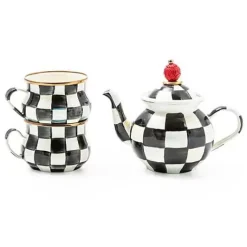 MacKenzie-Childs Courtly Check Tea Party Set< Serveware|Dinnerware & Flatware