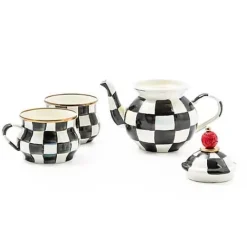 MacKenzie-Childs Courtly Check Tea Party Set< Serveware|Dinnerware & Flatware