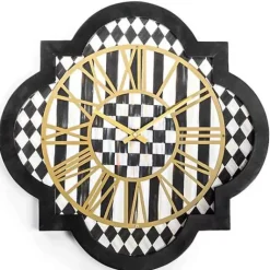 MacKenzie-Childs Courtly Check Tile Wall Clock< Room Accents