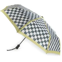 MacKenzie-Childs Courtly Check Travel Umbrella< Outdoor