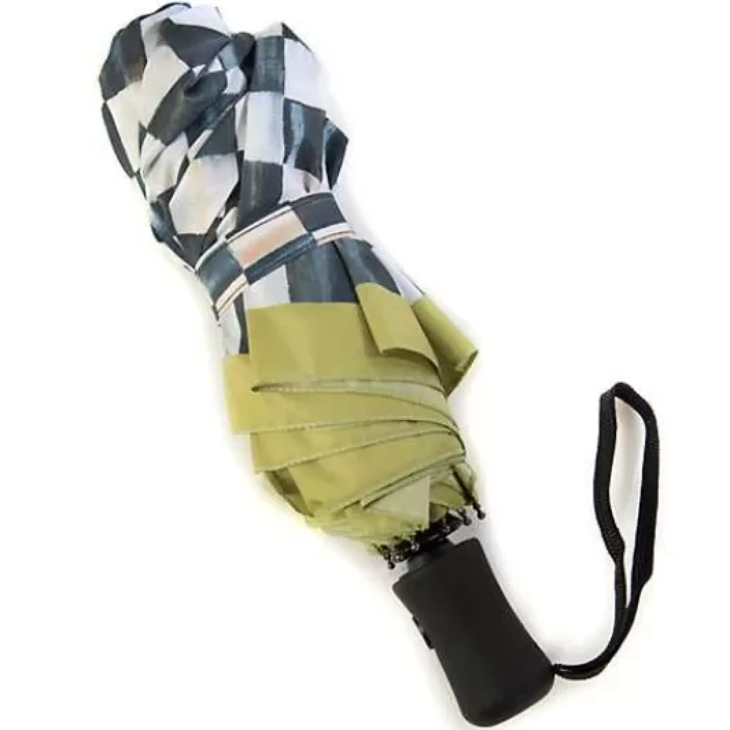 MacKenzie-Childs Courtly Check Travel Umbrella< Outdoor