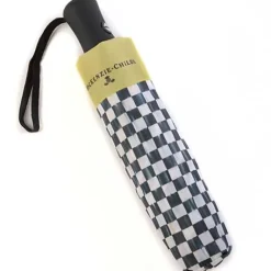 MacKenzie-Childs Courtly Check Travel Umbrella< Outdoor