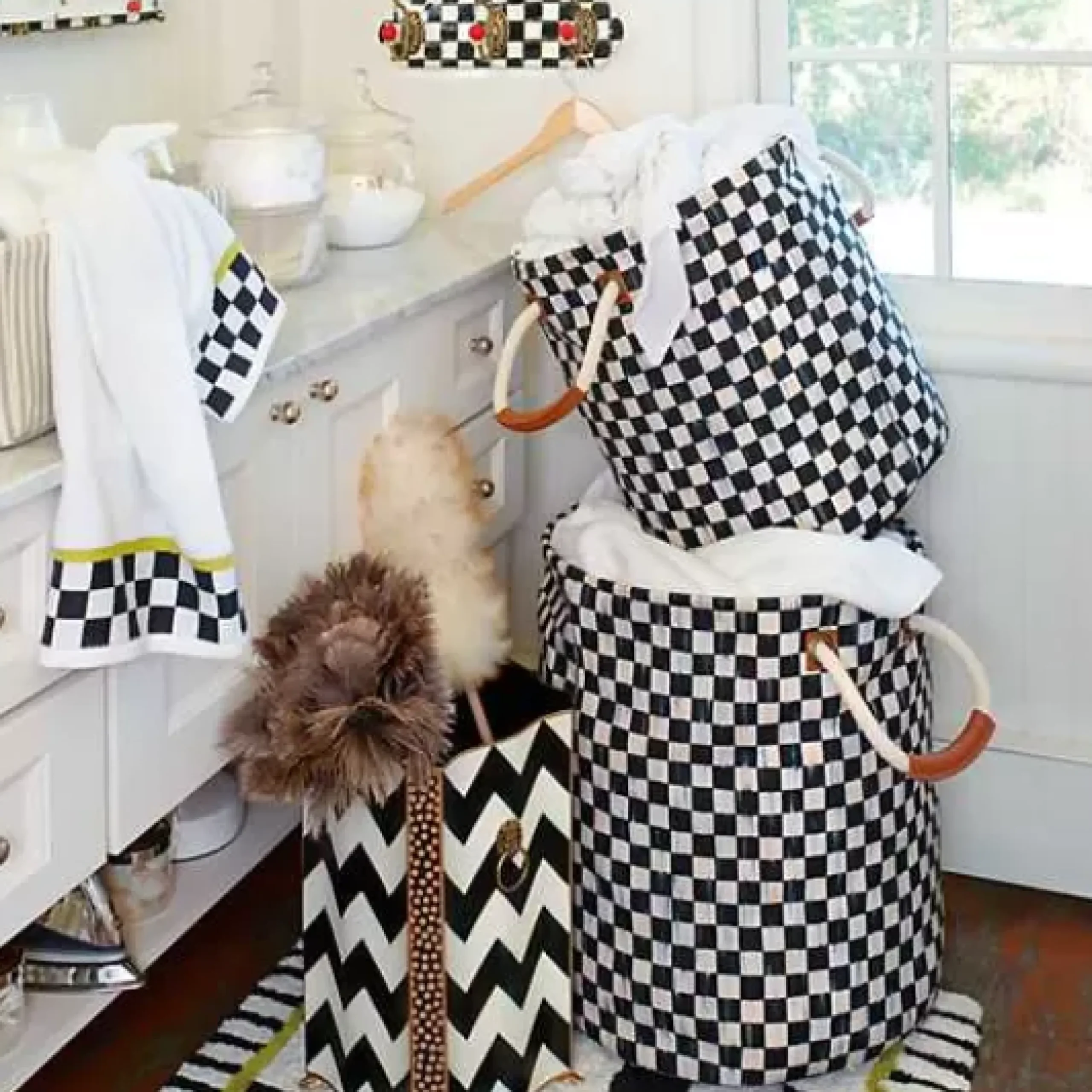 MacKenzie-Childs Courtly Check Triple Wall Hook< Finishing Touches|Room Accents