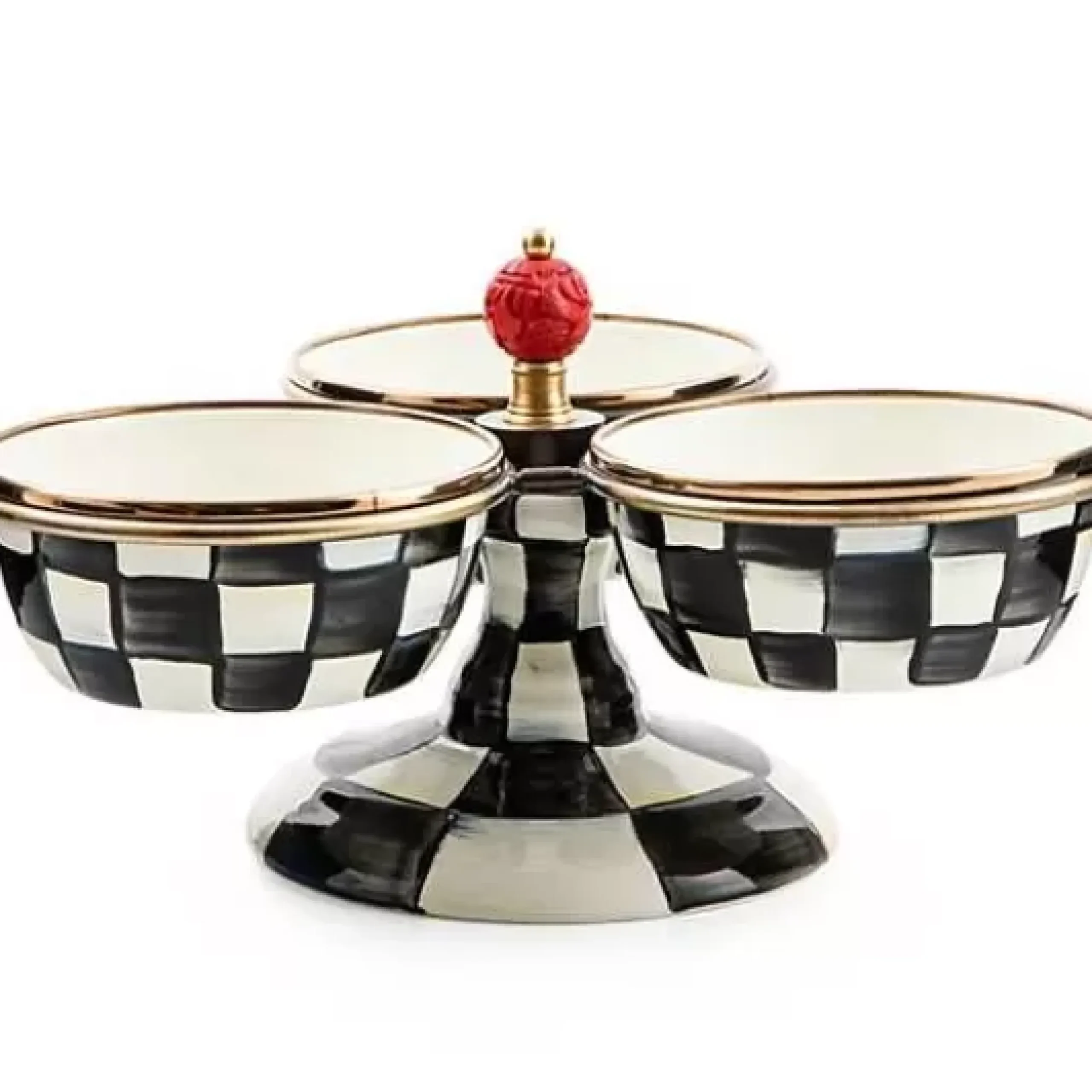 MacKenzie-Childs Courtly Check Triplicity< Bar Entertaining|Serveware