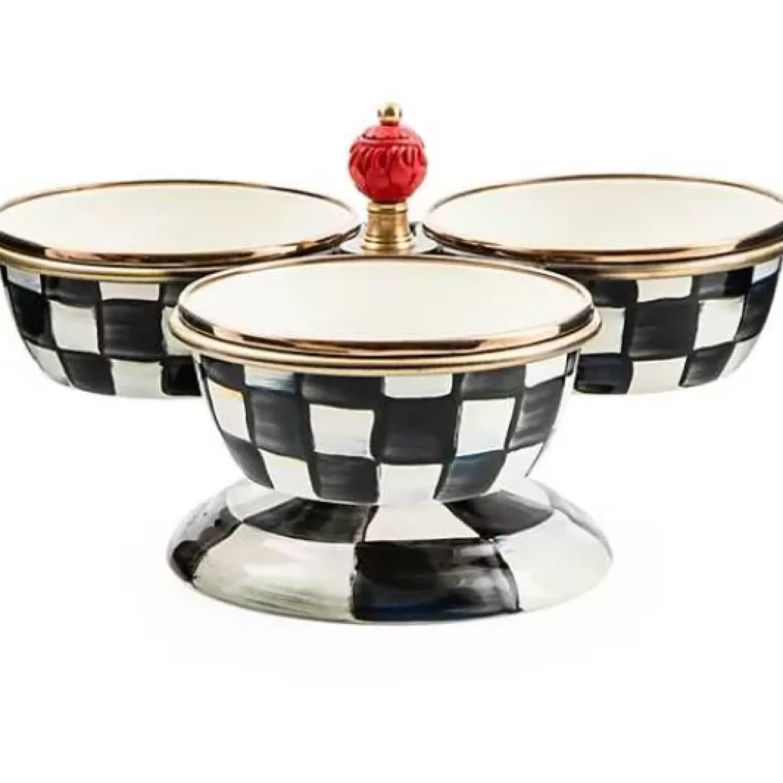 MacKenzie-Childs Courtly Check Triplicity< Bar Entertaining|Serveware