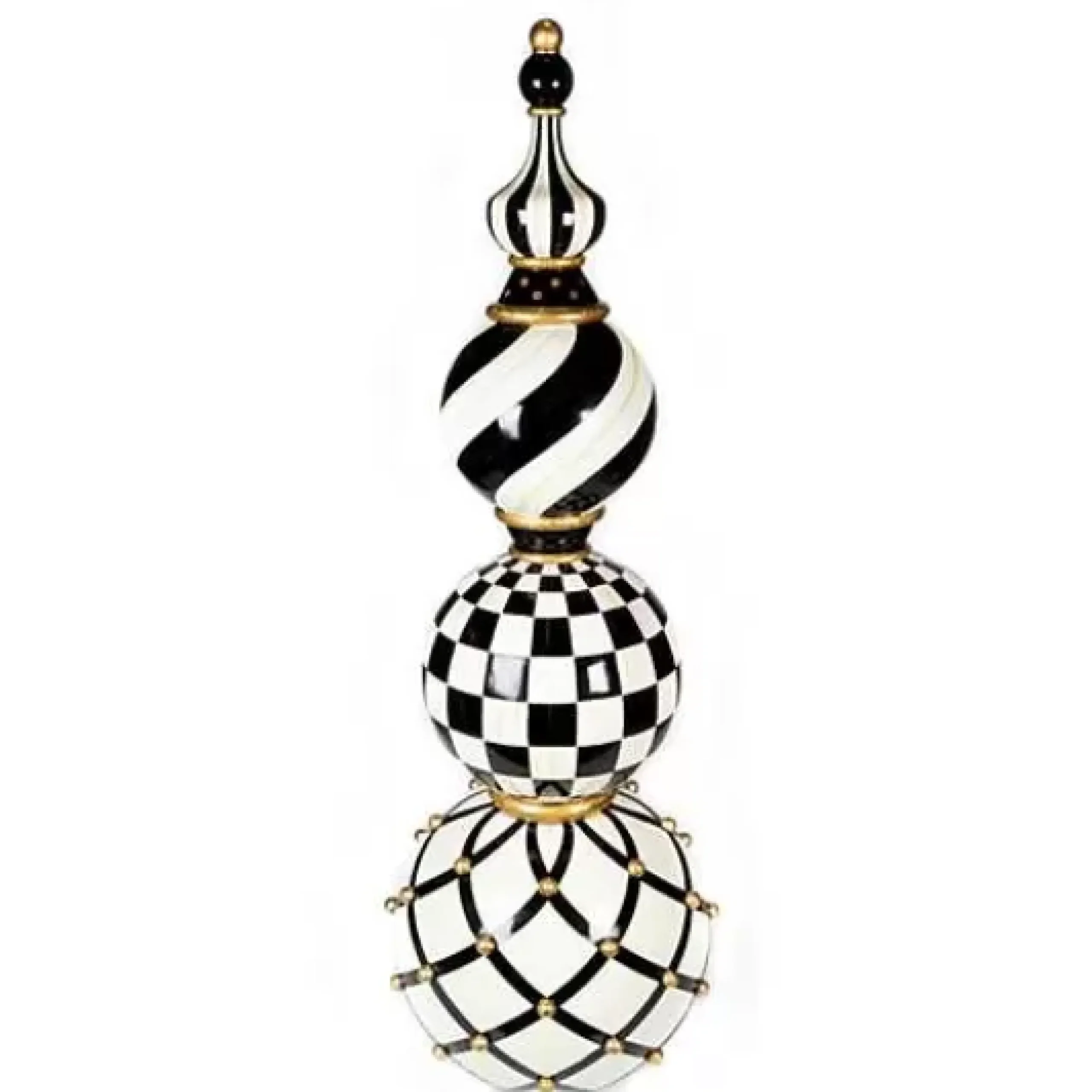 MacKenzie-Childs Courtly Check Trophy Topiary< Outdoor