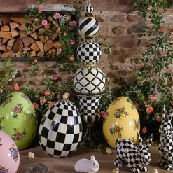 MacKenzie-Childs Courtly Check Trophy Topiary< Outdoor