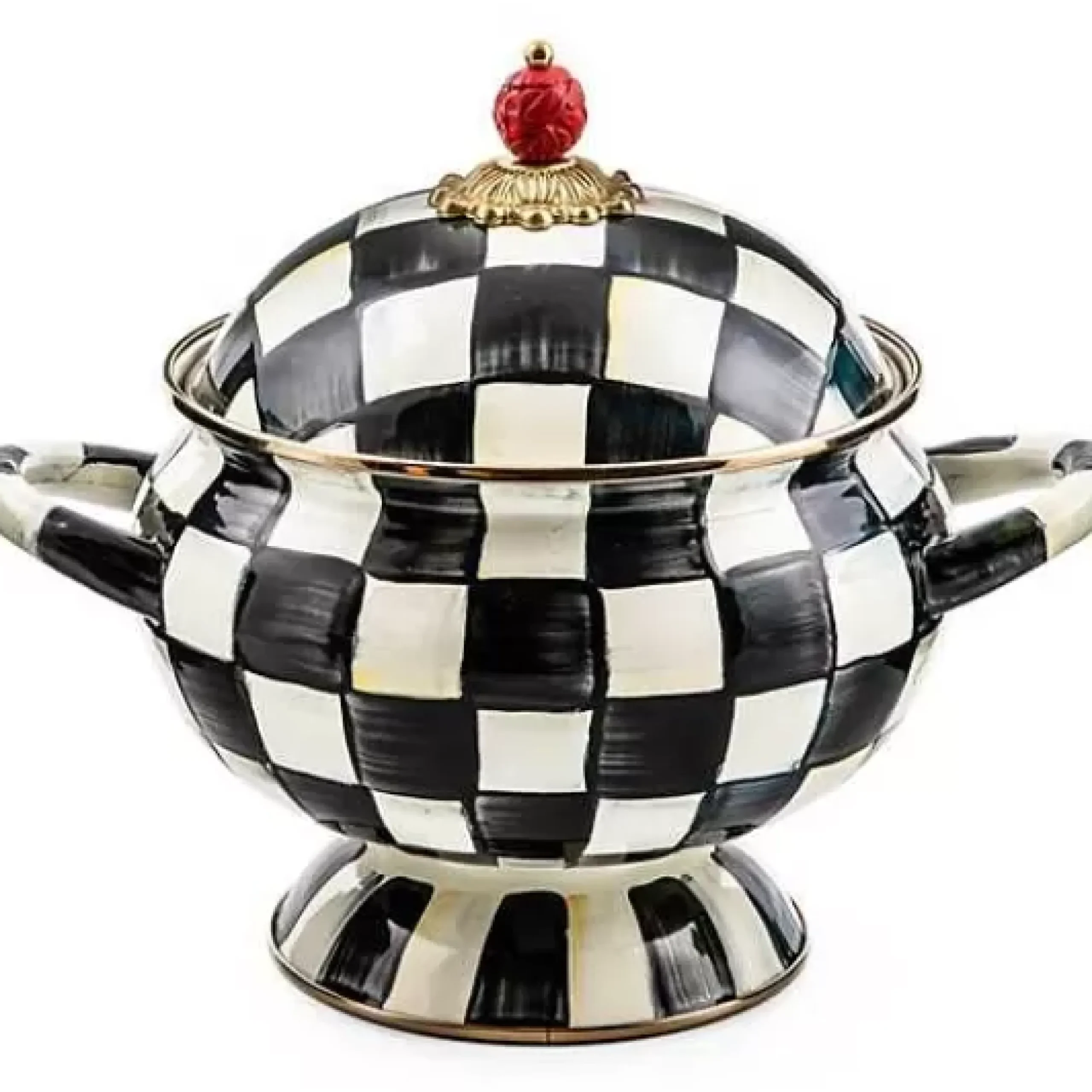 MacKenzie-Childs Courtly Check Tureen< Serveware