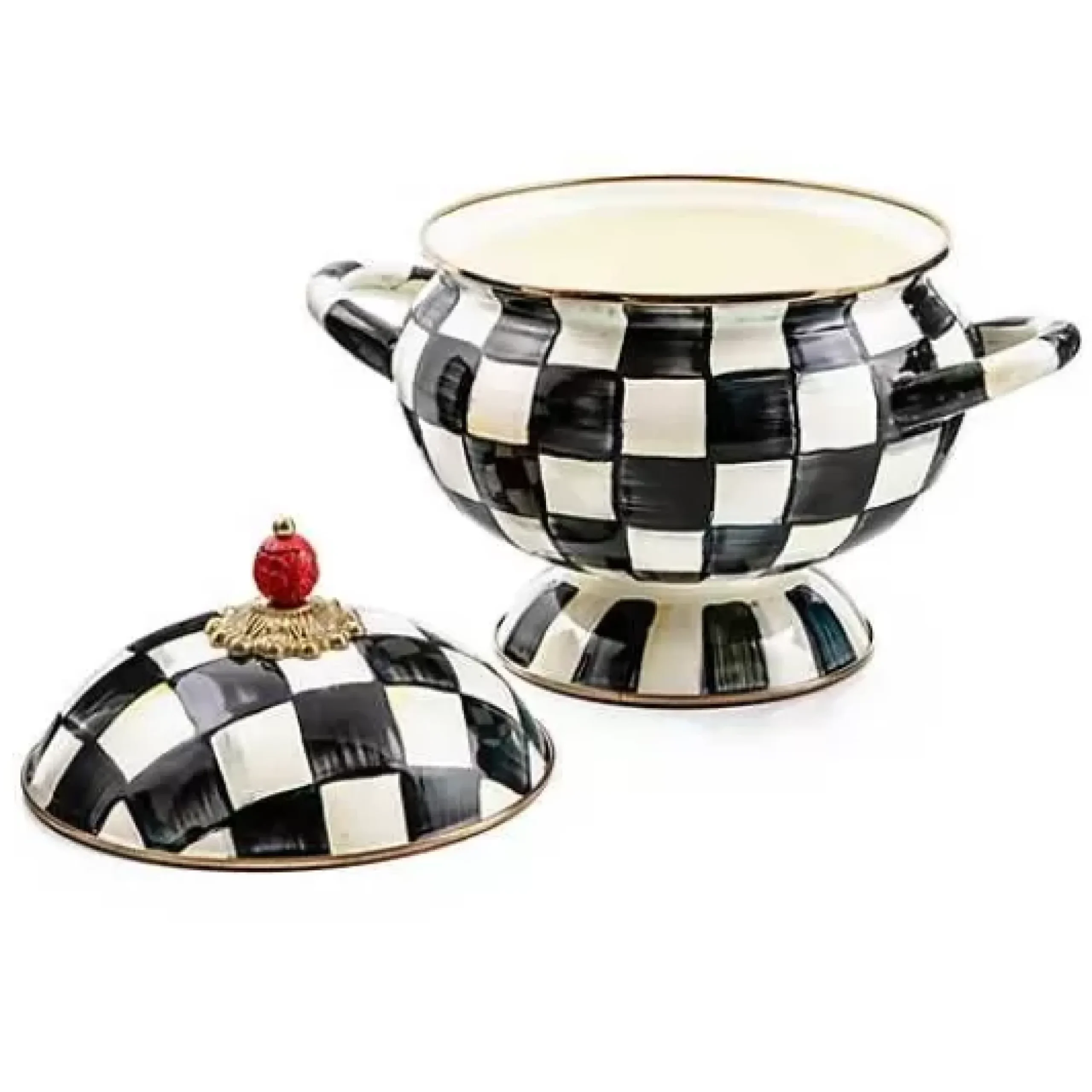 MacKenzie-Childs Courtly Check Tureen< Serveware