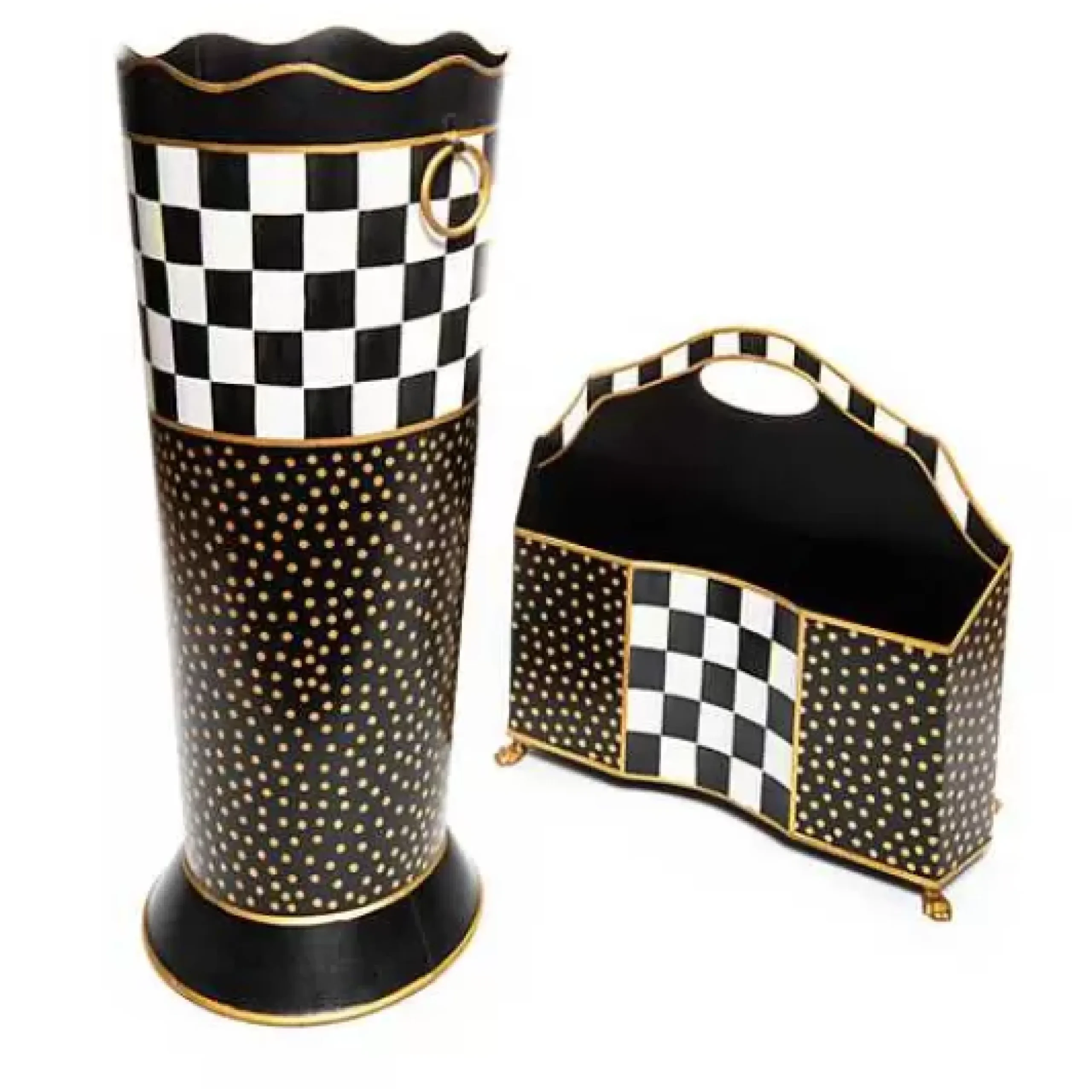 MacKenzie-Childs Courtly Check Umbrella Stand< Room Accents