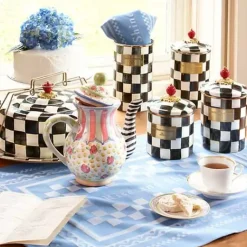 MacKenzie-Childs Courtly Check Utensil Holder< Kitchen Storage & Organization