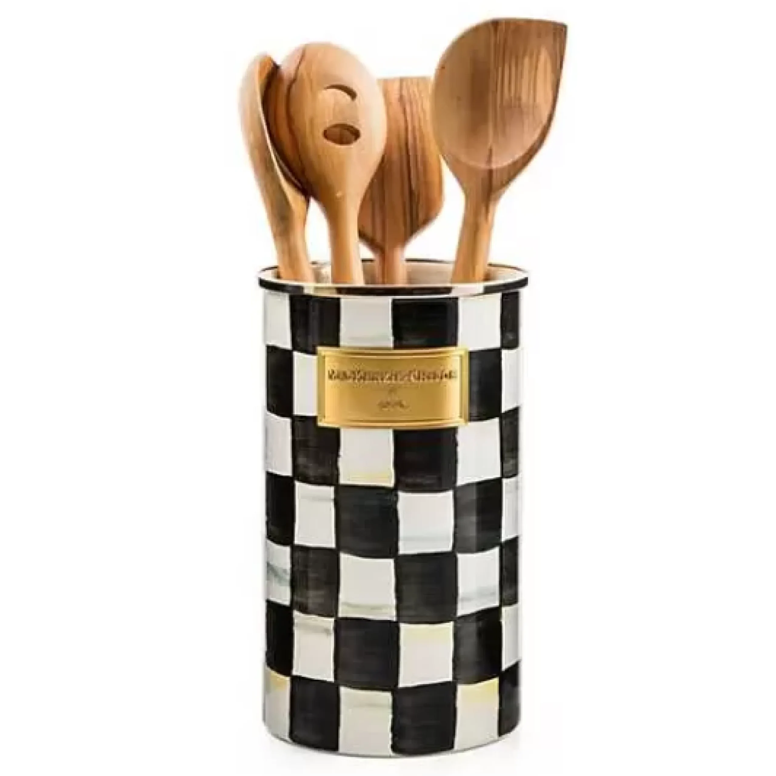 MacKenzie-Childs Courtly Check Utensil Holder< Kitchen Storage & Organization