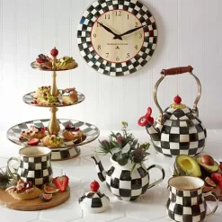 MacKenzie-Childs Courtly Check Wall Clock< Room Accents